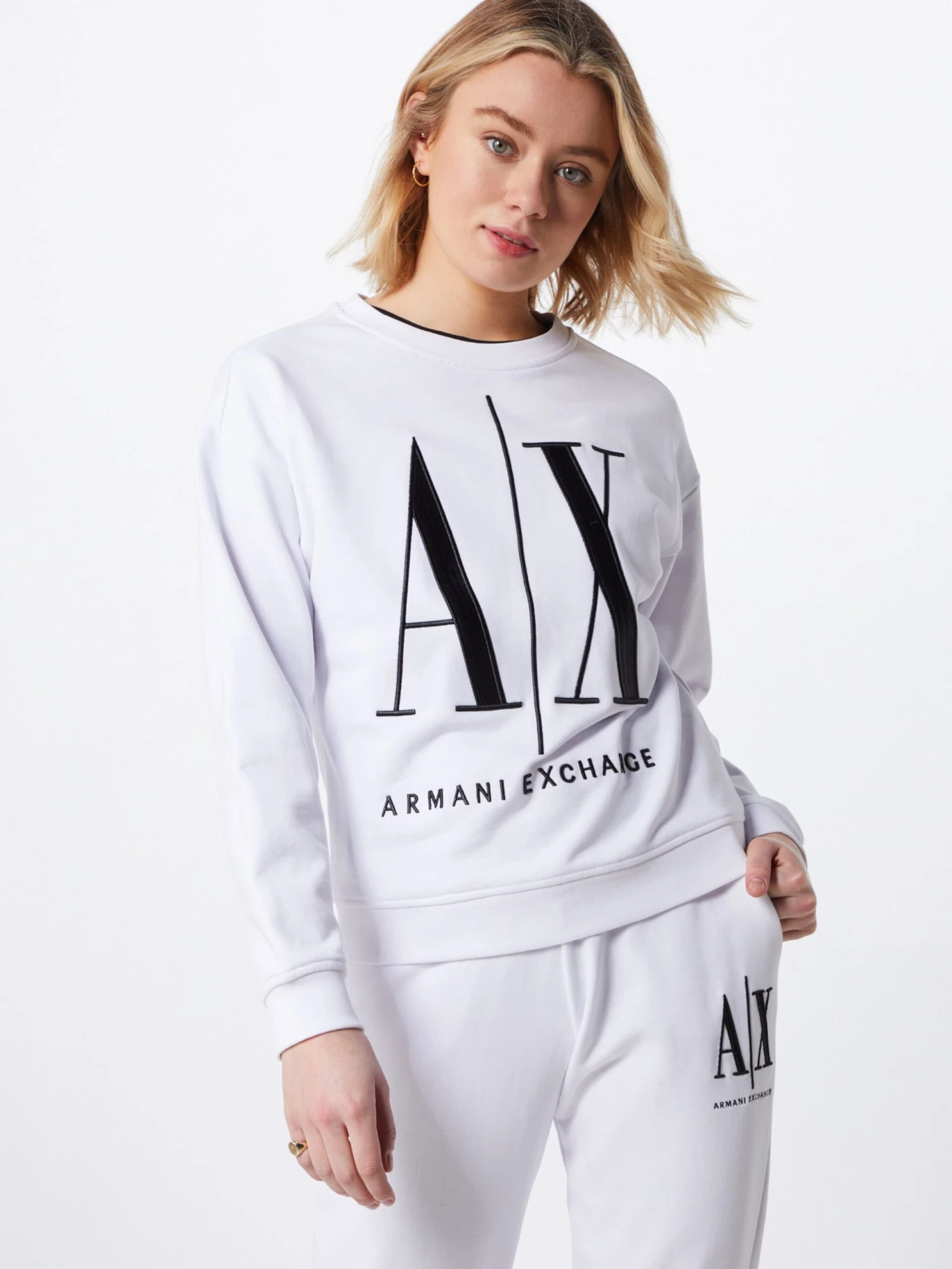 Armani Exchange Sweatshirts Sweatshirt 8NYM02 Dames Wit - Afbeelding 2